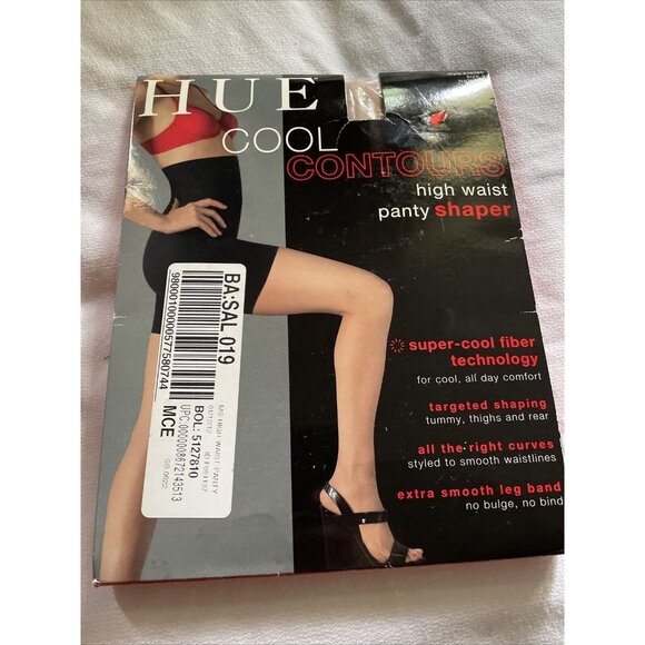Hue High Waist Panty Shaper With Cool Fiber Technology For All-Day Comfort Sz 3 - Picture 1 of 10